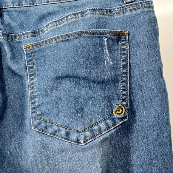 Indigo Rein Crop Capri Juniors Size 11 Skinny Pockets Stretch Blue Denim - Picture 5 of 13